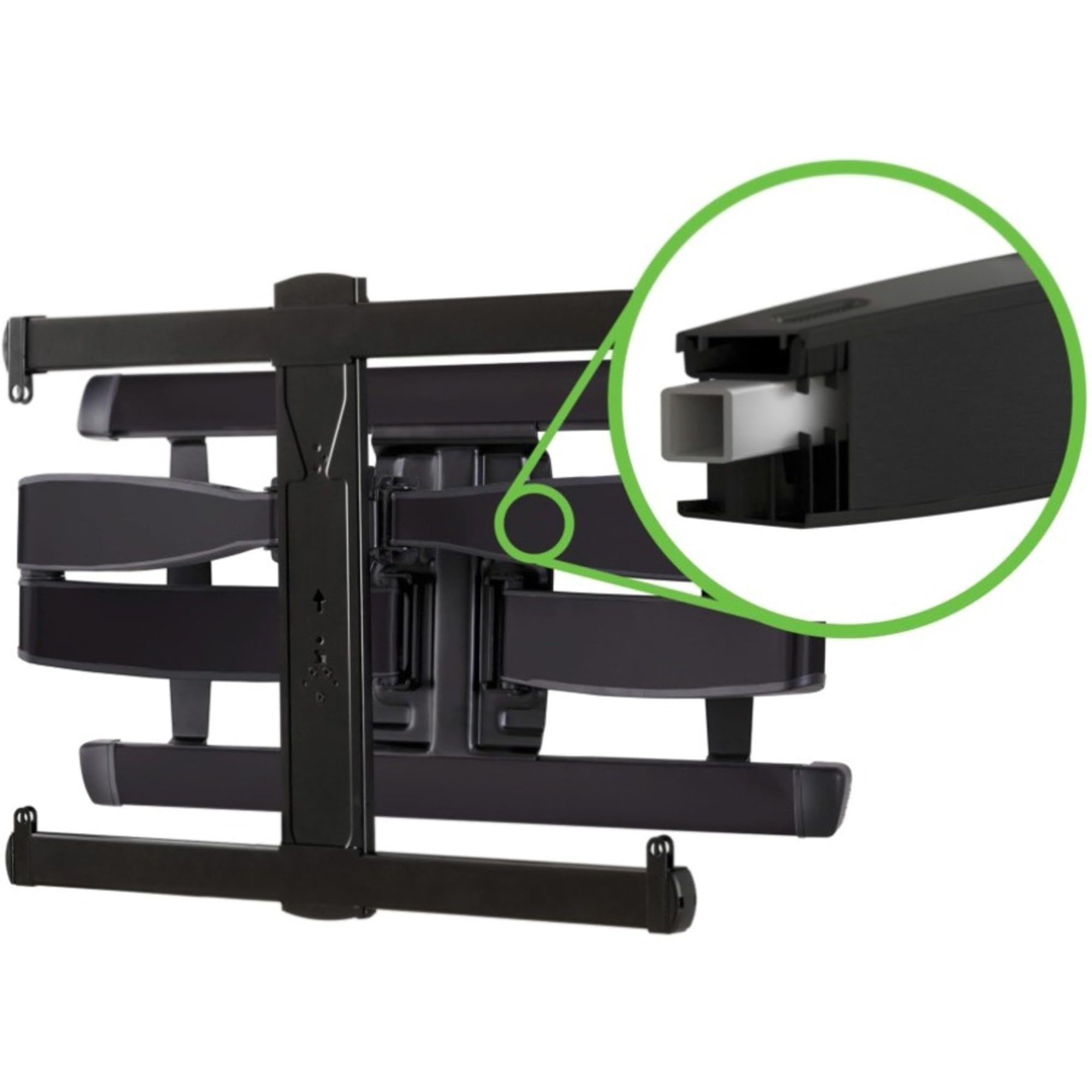 SANUS Advanced Universal Full-Motion Premium TV Wall Mount for 46” to 95” Flat Screen TVs - Features 8º of Tilt & 55º of Swivel, Ideal for Extra Large TVs - UL Listed & Safety Tested - VXF730-B2 - Image 4