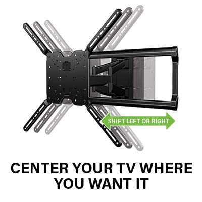 SANUS Extra Large TV Wall Mount Swivel & Tilt - Premium Universal Design fits TVs 37"-90" up to 150 lbs & SANUS Soundbar Mount for Most Soundbars up to 15 lbs - Easy Install & Tool Free Adjustments - Image 3