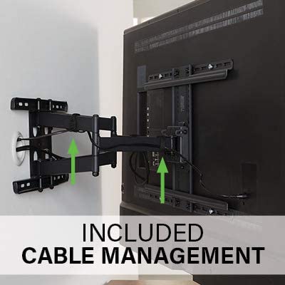 SANUS Extra Large TV Wall Mount Swivel & Tilt - Premium Universal Design fits TVs 37"-90" up to 150 lbs & SANUS Soundbar Mount for Most Soundbars up to 15 lbs - Easy Install & Tool Free Adjustments - Image 4