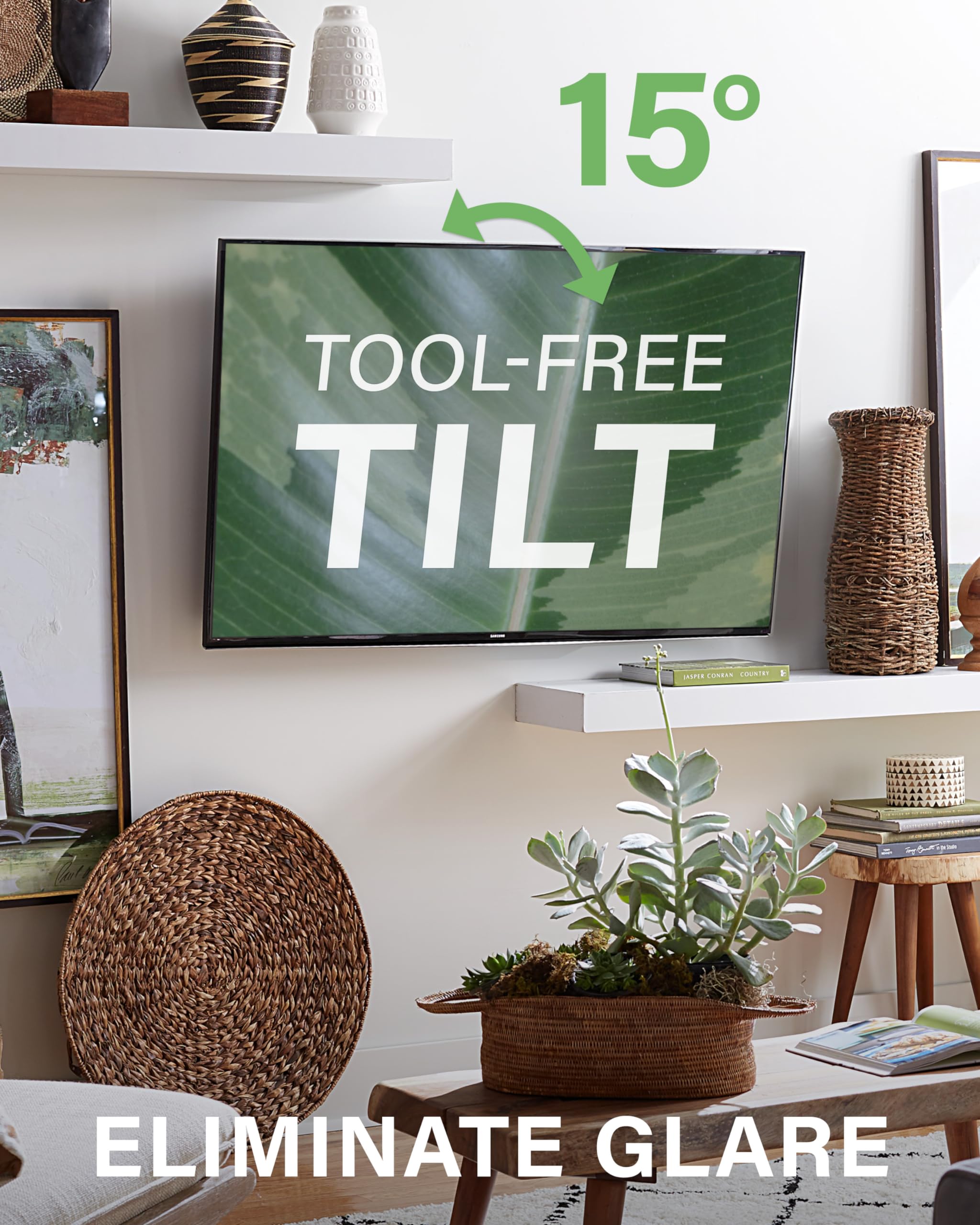 SANUS Full Motion TV Mount - Single Stud 32 to 55 inch TV Wall Mount Tilts, Extends & Swivels - Easy DIY Install Includes All Hardware & Post Install Leveling - Great for Corners - Image 4