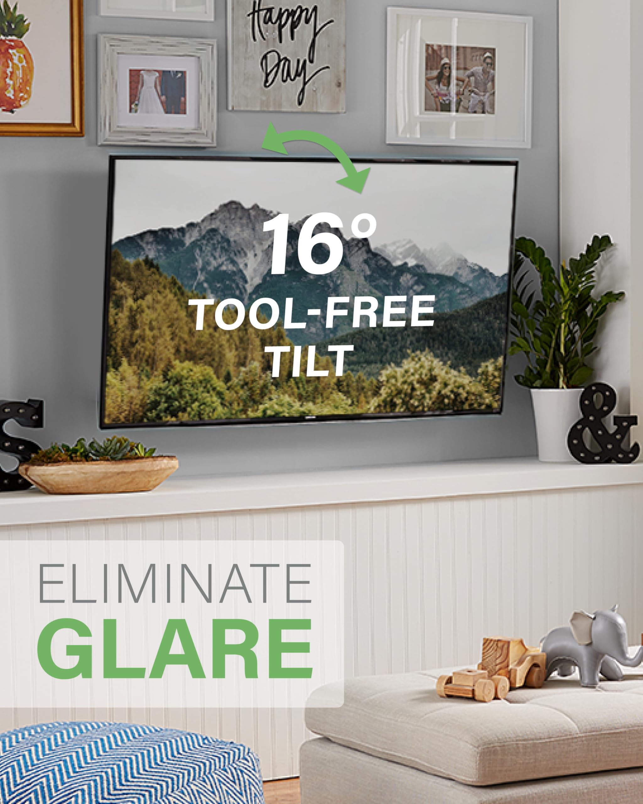 SANUS Full Motion TV Wall Mount for 19–40” Screens – Single Stud Design Tilts, Swivels & Extends – Ideal for Corners – Easy DIY Install with Hardware & Post-Install Leveling - Image 5