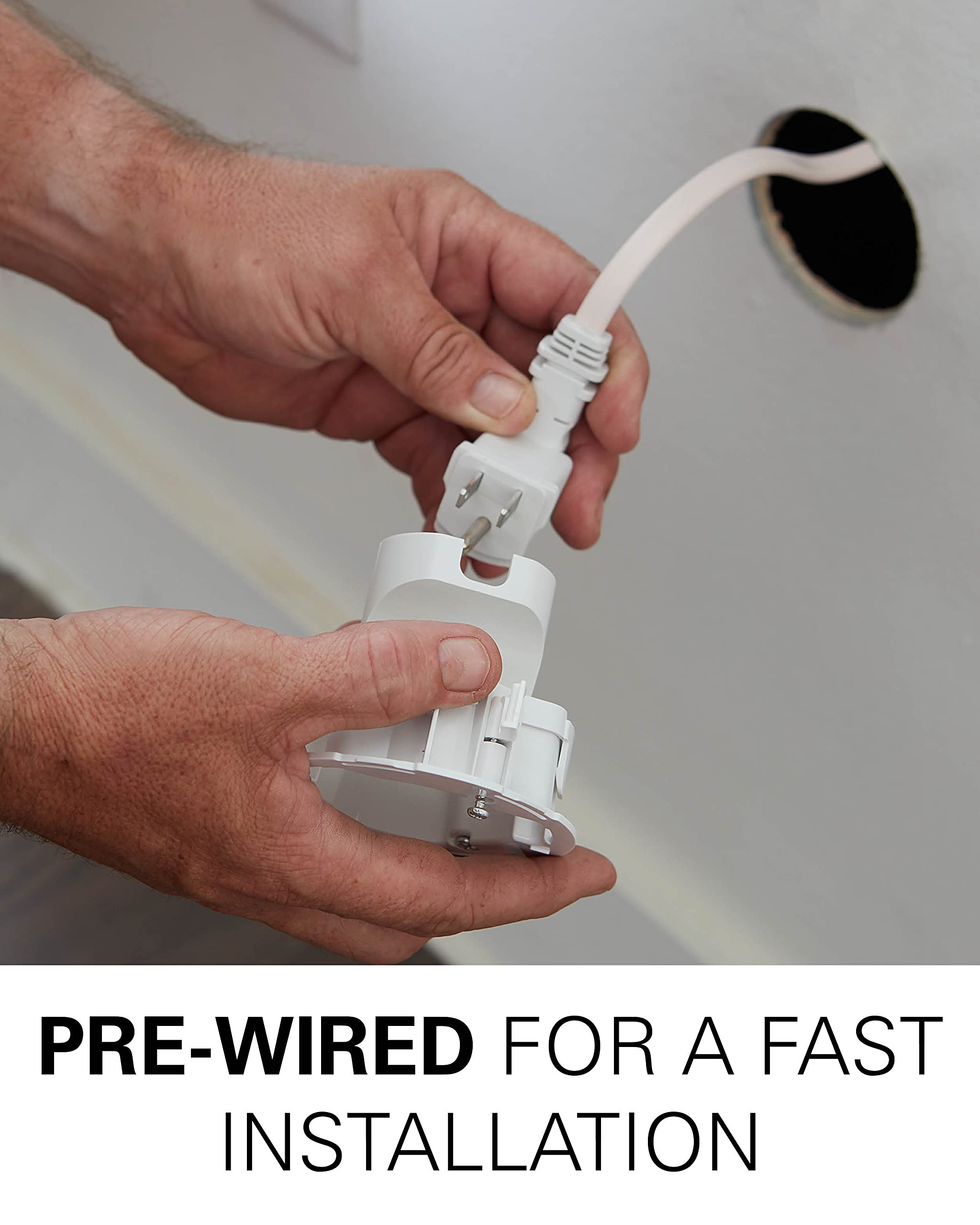 SANUS in-Wall Cable Management Kit for Speakers & TVs - Conceal Cables When Mounting Speakers Or TVs On The Wall - Prewired for Easy Install-WSIWP1-W1 - Image 5