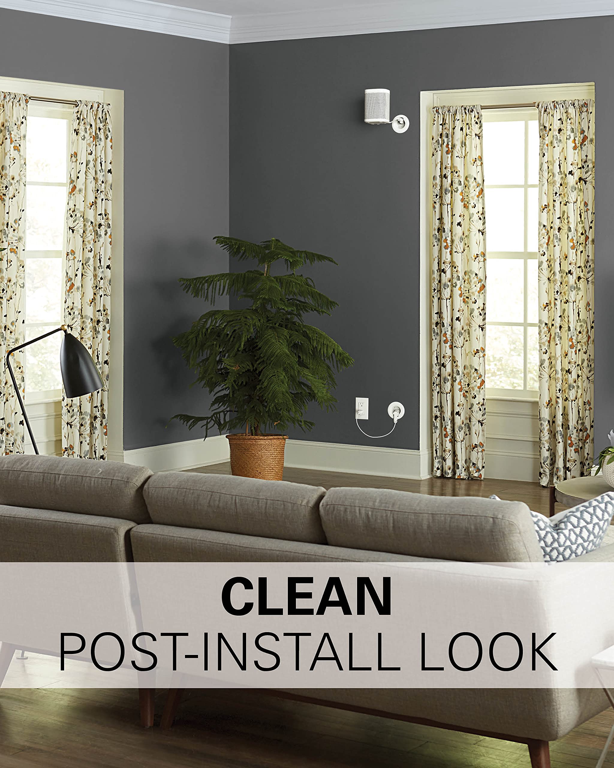 SANUS in-Wall Cable Management Kit for Speakers & TVs - Conceal Cables When Mounting Speakers Or TVs On The Wall - Prewired for Easy Install-WSIWP1-W1 - Image 8