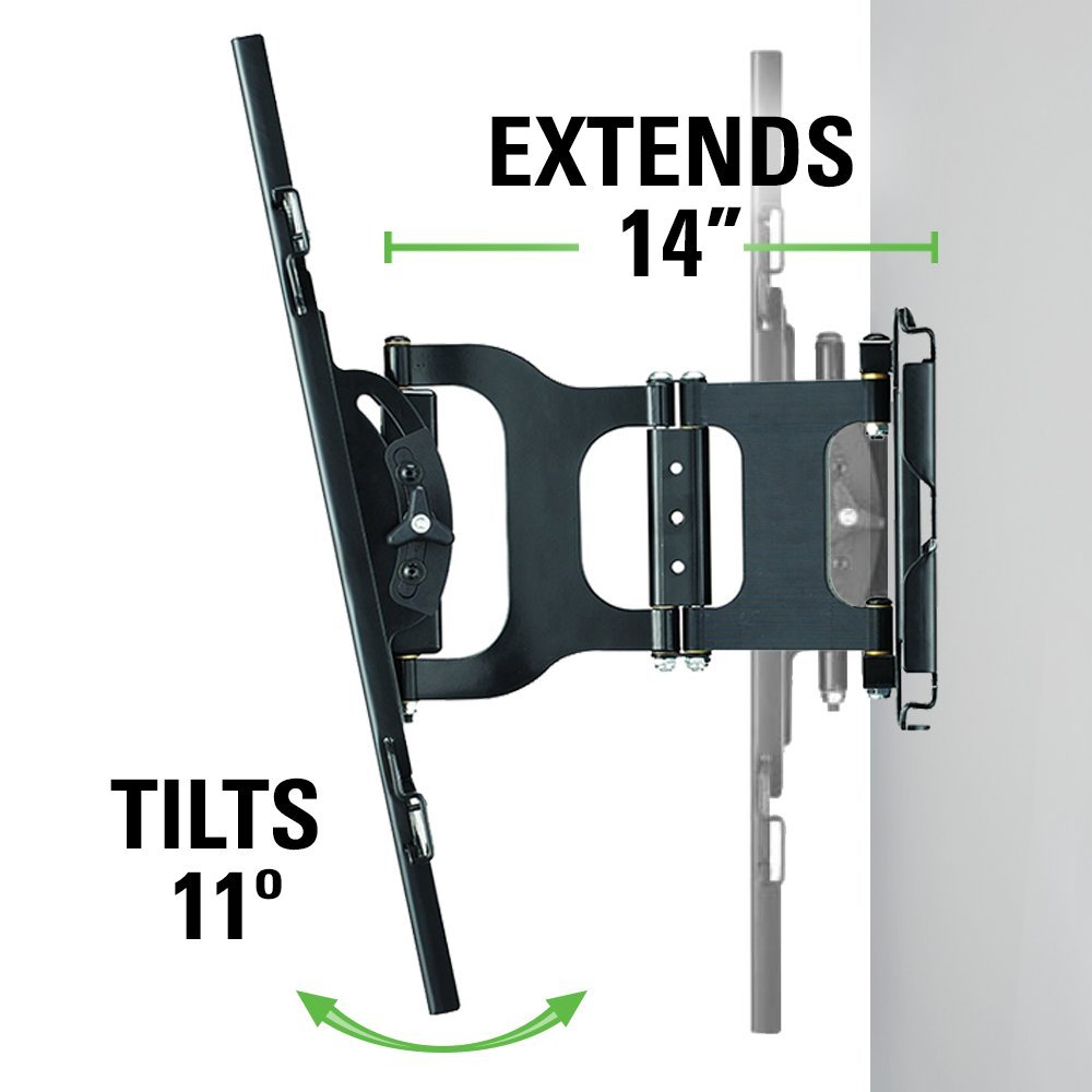 Sanus MLF13-B1 Articulating Universal Wall Mount for 37-80-Inch Screen BLack - Image 4