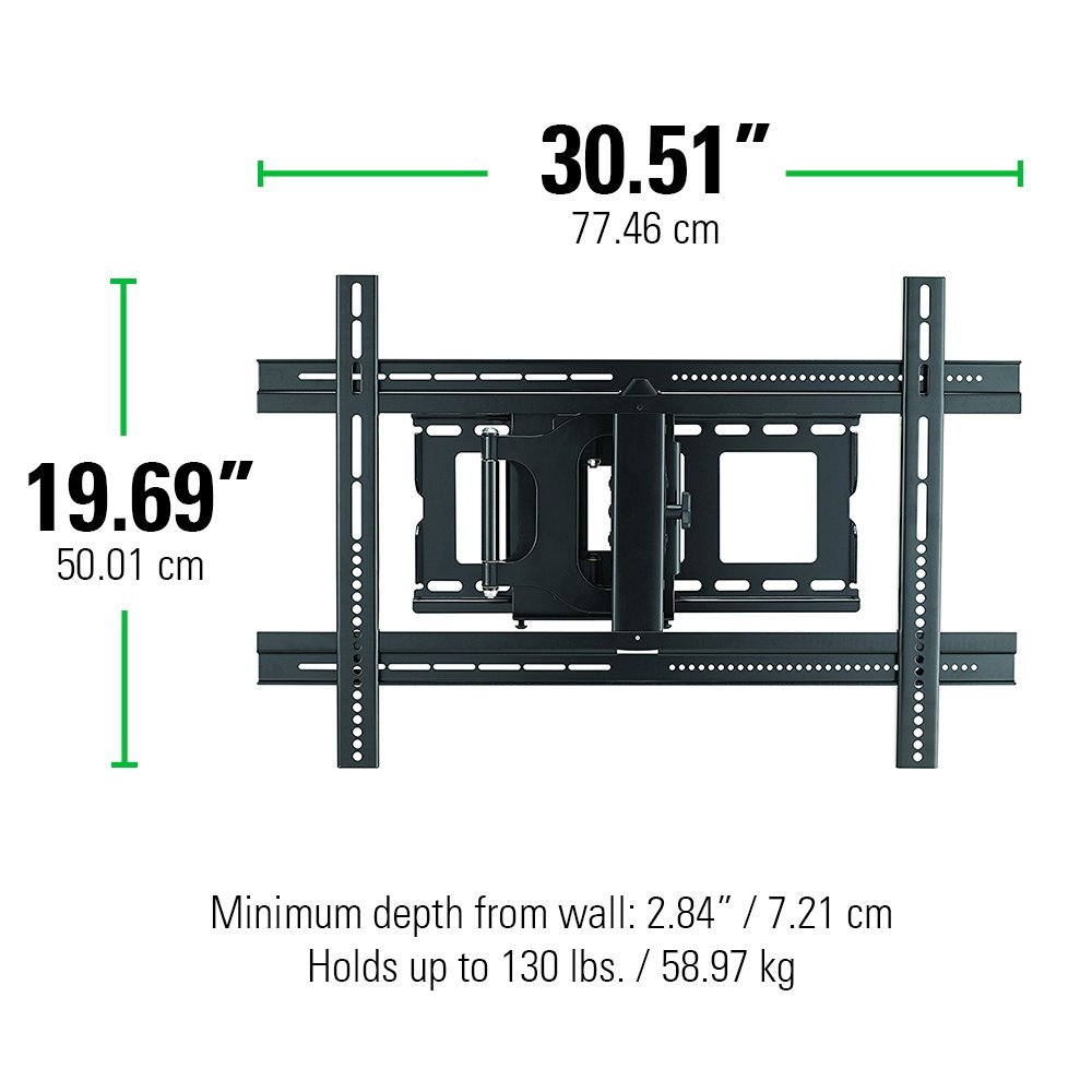 Sanus MLF13-B1 Articulating Universal Wall Mount for 37-80-Inch Screen BLack - Image 5
