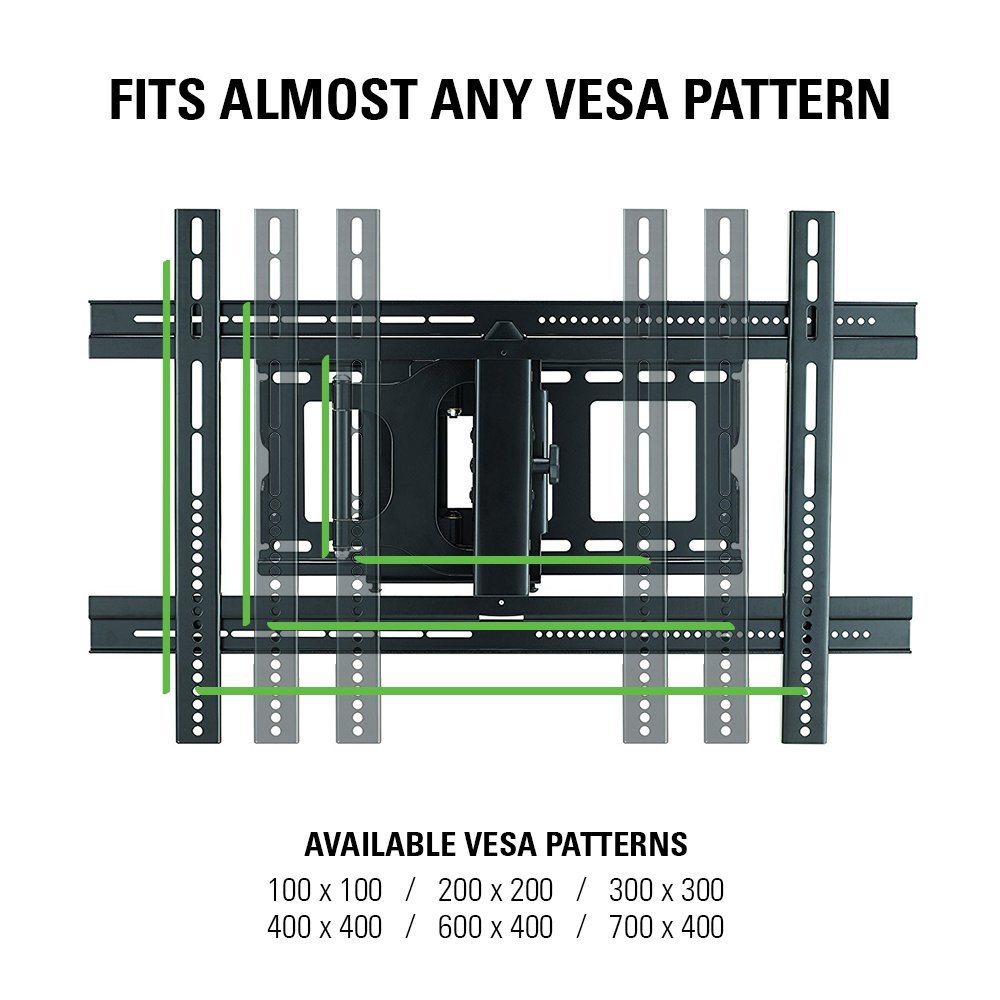 Sanus MLF13-B1 Articulating Universal Wall Mount for 37-80-Inch Screen BLack - Image 6