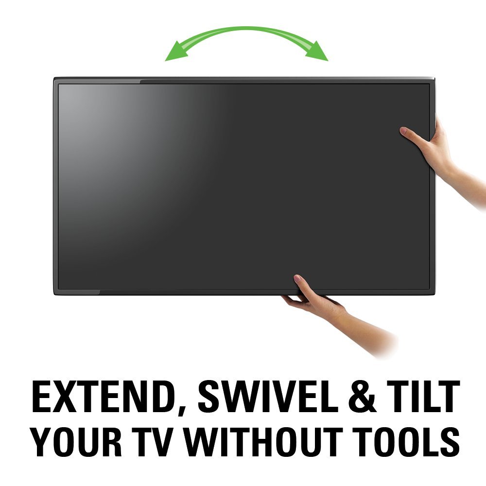 Sanus MLF13-B1 Articulating Universal Wall Mount for 37-80-Inch Screen BLack - Image 9