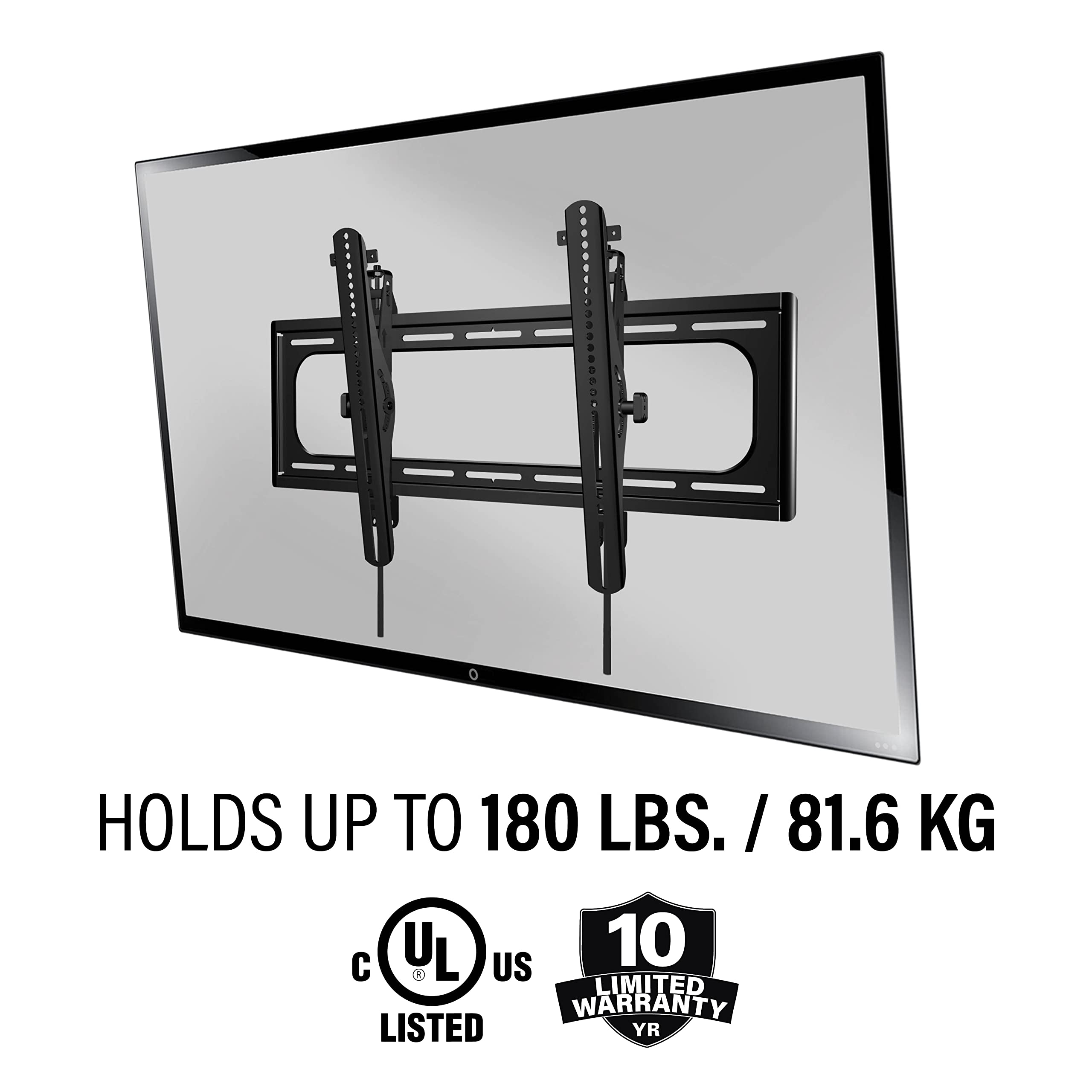 SANUS Outdoor TV Mount for 37" to 95" TVs - Weatherproof Tilting Mount with Corrosion Resistant Coating & Stainless Steel Hardware - Tool-Free Tilt & 3 Step Install - Image 6