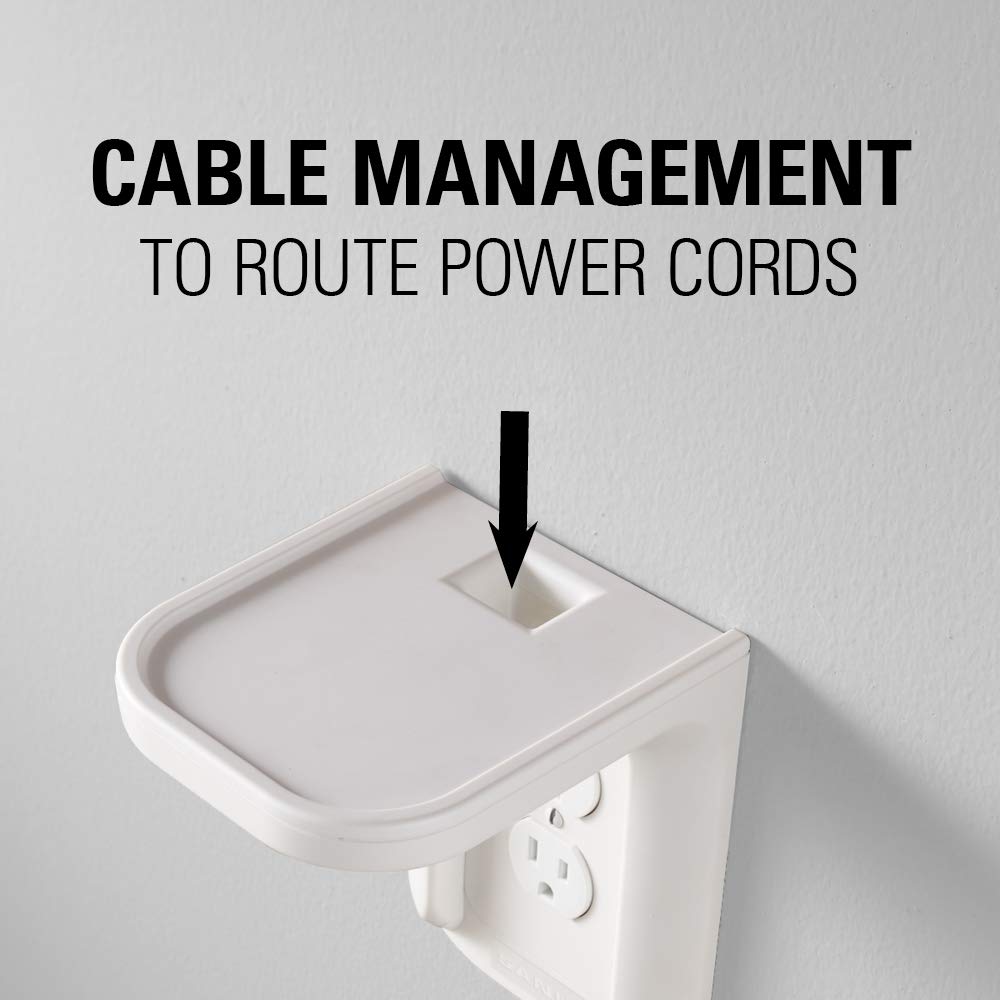 Sanus Outlet Shelf Speaker Mount - Heavy Duty Shelf Holds Devices up to 10 lbs - DIY Install Works with Both Standard & Decora Outlets - Perfect for Sonos & Other Smart Speakers - Image 5