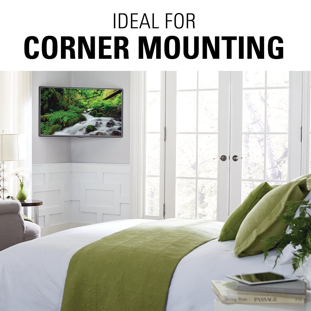 Sanus Premium Full Motion TV Wall Mount Bracket for 37"-50" TVs Features 15º of Tilt, 90º of Swivel, & Post Install Centering - Vmf620-B1 - Image 5