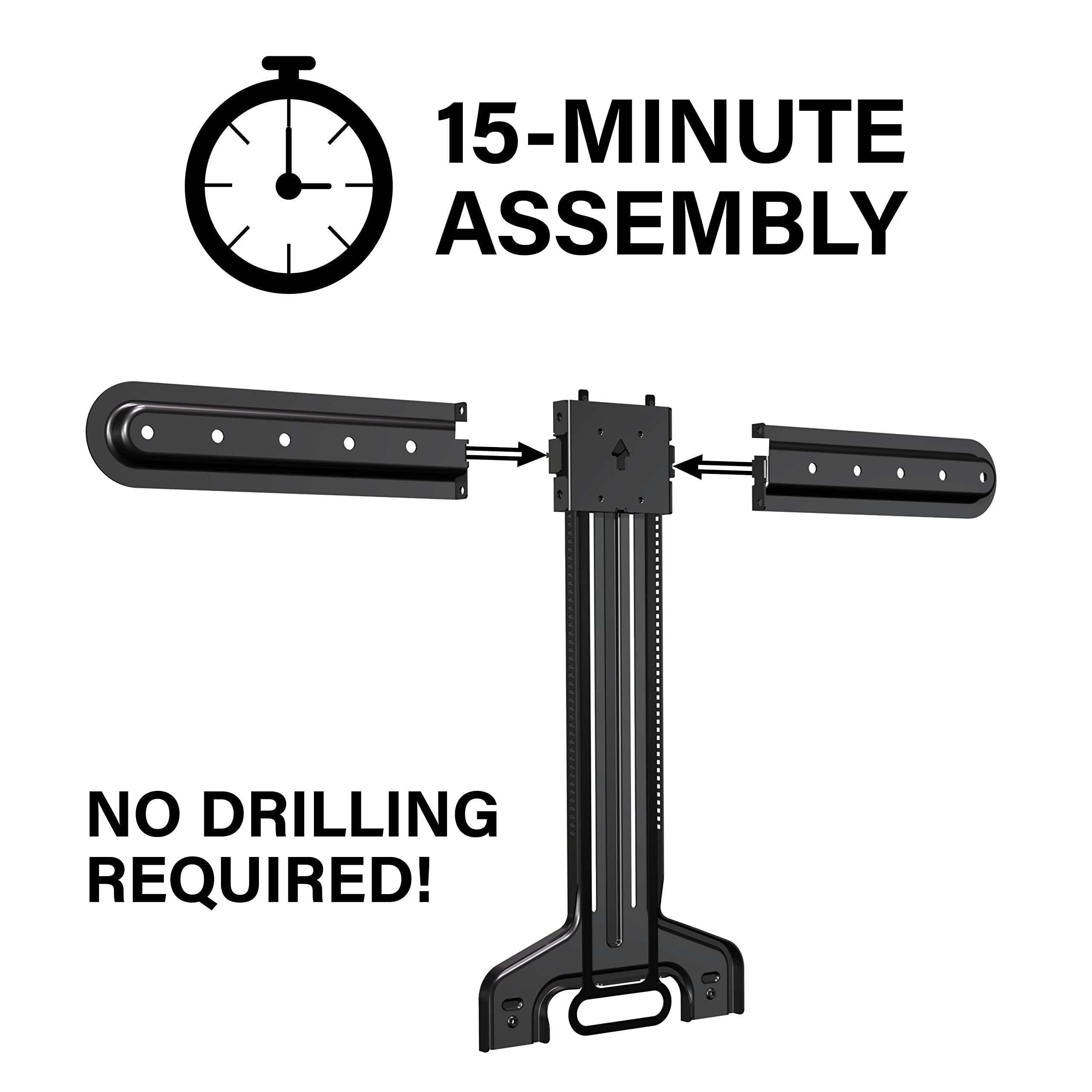 SANUS Soundbar Mount for Sonos Beam Gen 1 & 2 - Height Adjustable up to 12" & Designed to Work with Any TV - Custom Fit to Sonos Beam Gen 1 & 2 for Optimal Audio Performance - Image 8