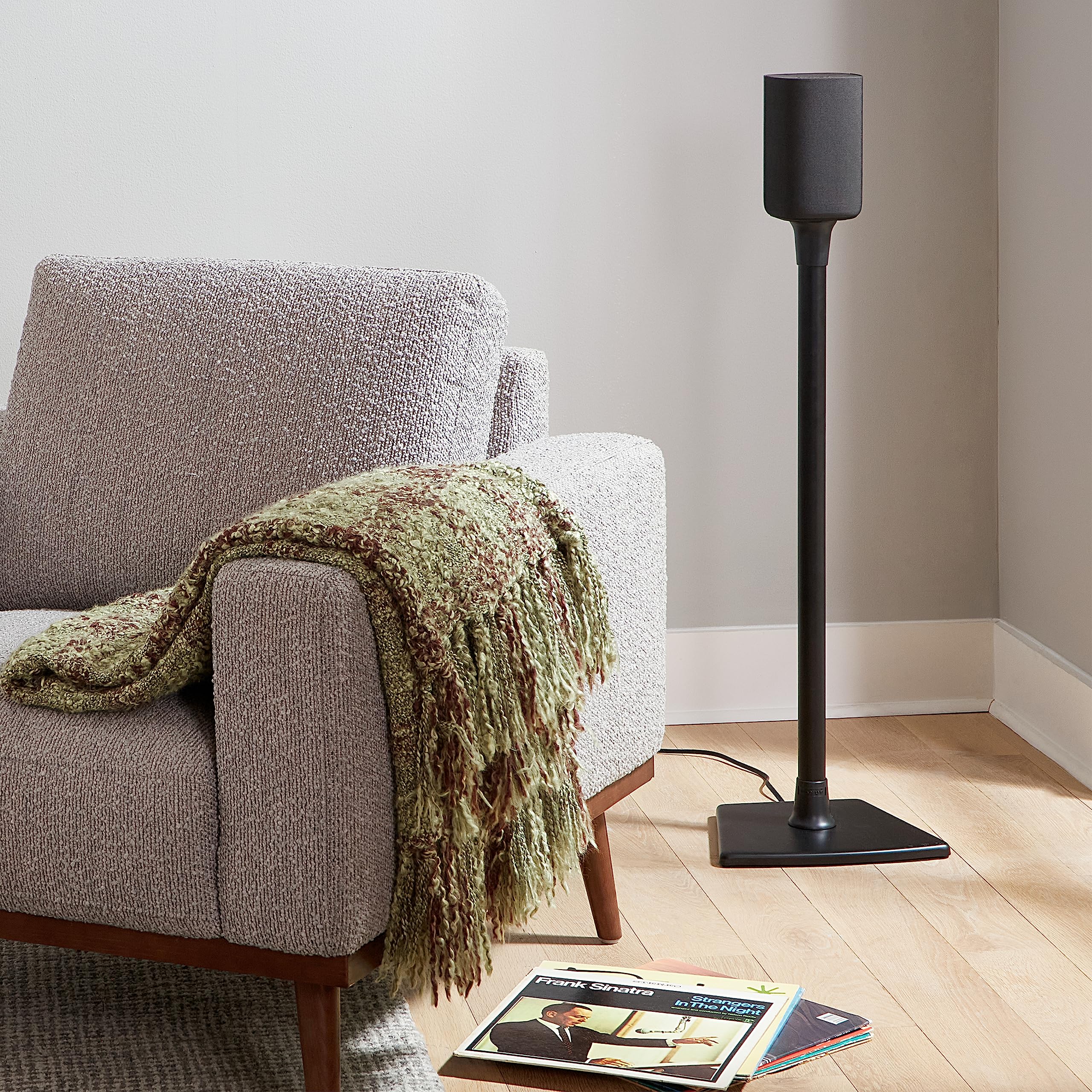 SANUS Speaker Stands for Roku Wireless - Fixed Height Speaker Stands Pair Designed Exclusively for Roku Soundbar & Sound System - Includes Carpet Spikes & Rubber Pads - Image 4