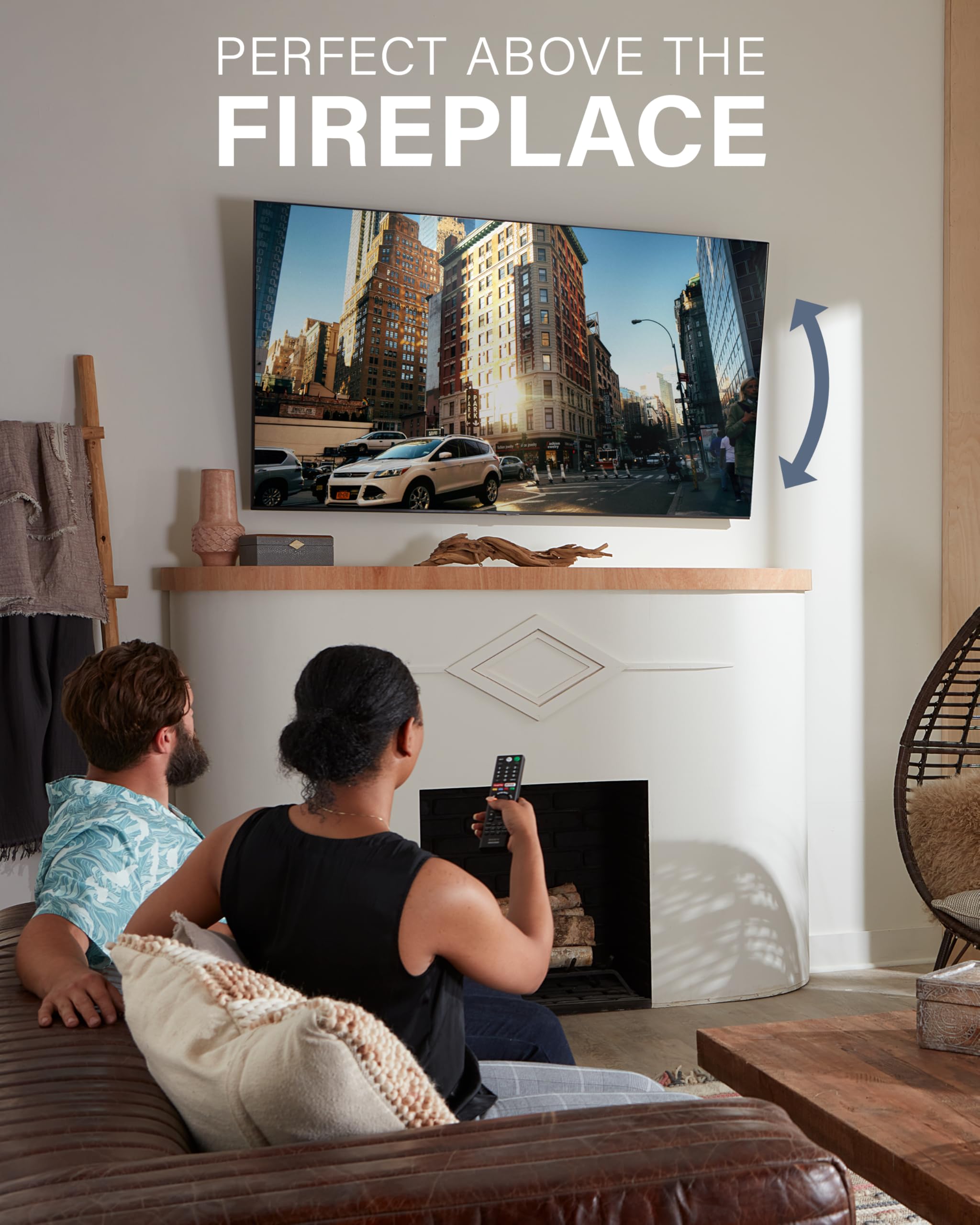 SANUS Tilting TV Wall Mount Bracket for 37" to 80" Displays up to 130lbs- Universal Low Profile Design w/ 10 Degree Tilt - Premium TV Mount Perfect for OLED & QLED - Image 9