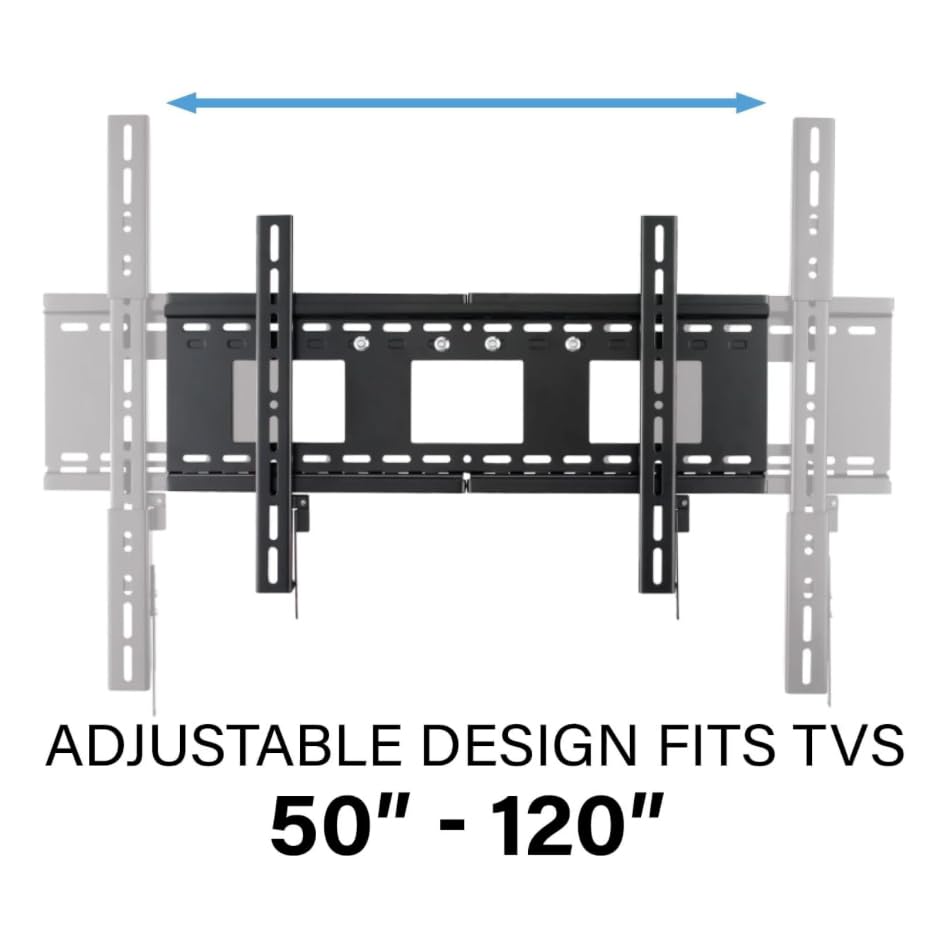 SANUS Universal 3-Stud Tilting TV Wall Mount for 50" to 120" TVs - Durable, Low Profile Design Fights Glare w/ 12 degree Tilt - Easy DIY Install - Image 3