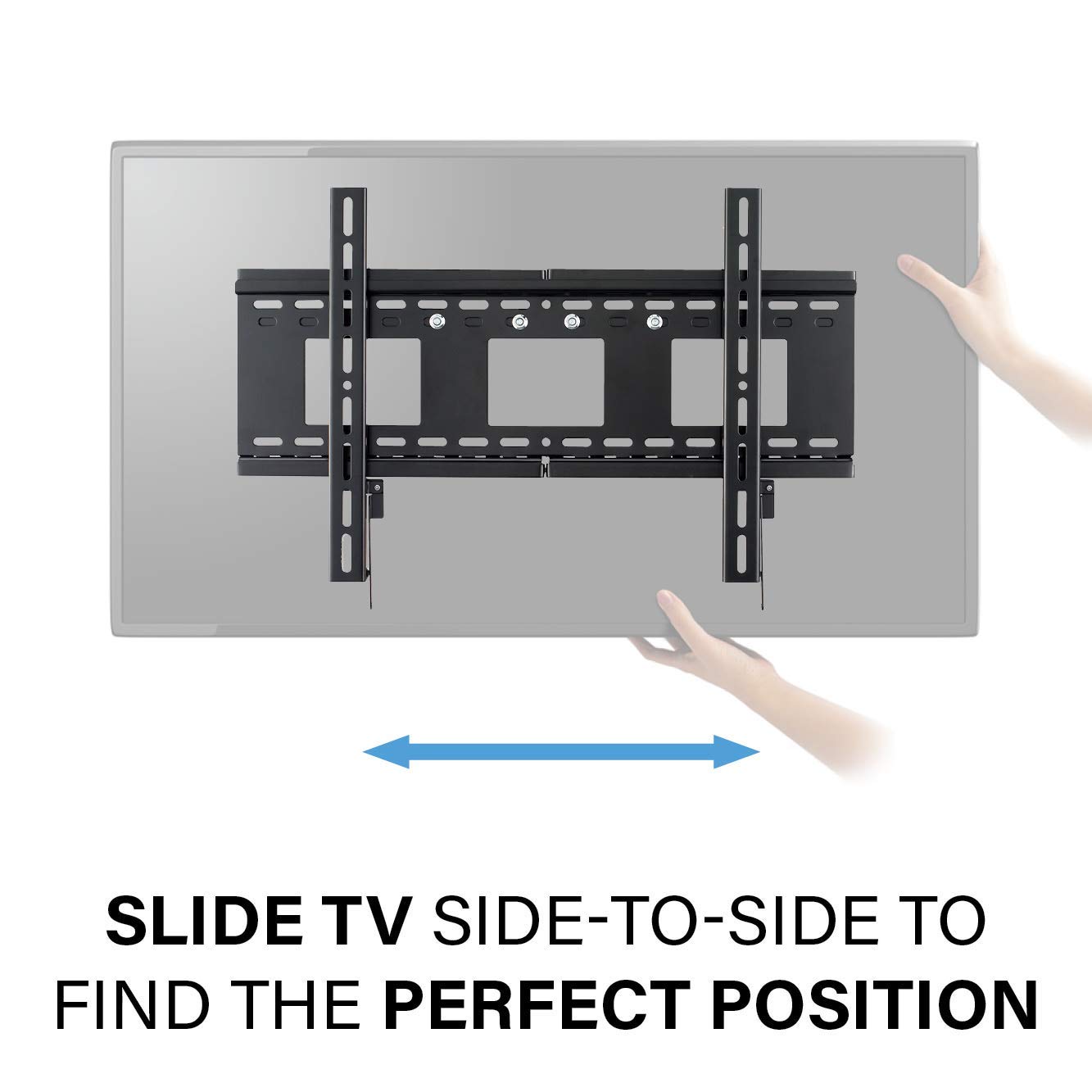 SANUS Universal 3-Stud Tilting TV Wall Mount for 50" to 120" TVs - Durable, Low Profile Design Fights Glare w/ 12 degree Tilt - Easy DIY Install - Image 6
