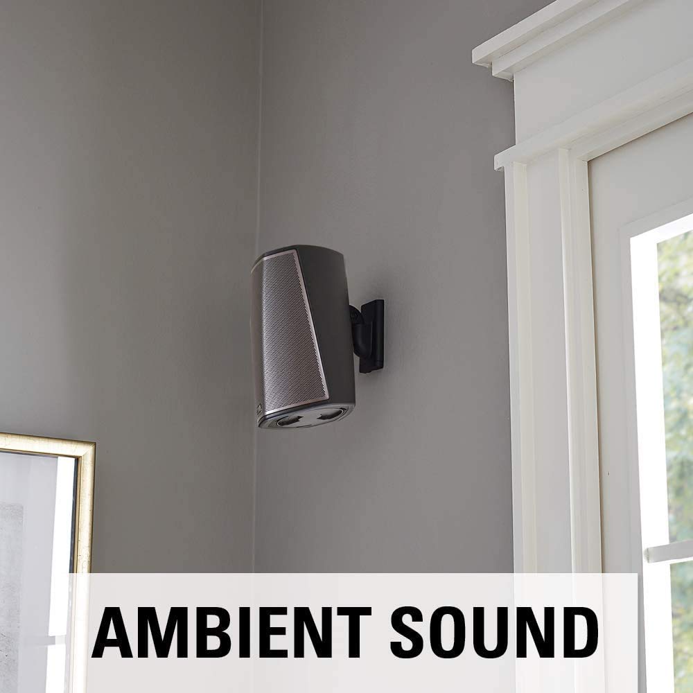 Sanus Universal Speaker Wall Mount for Small Speakers Compatible with Bose, Harmon Kardon, JBL, KEF, Klipsch, Roku, Polk, Sony & Others - Pair - Image 8