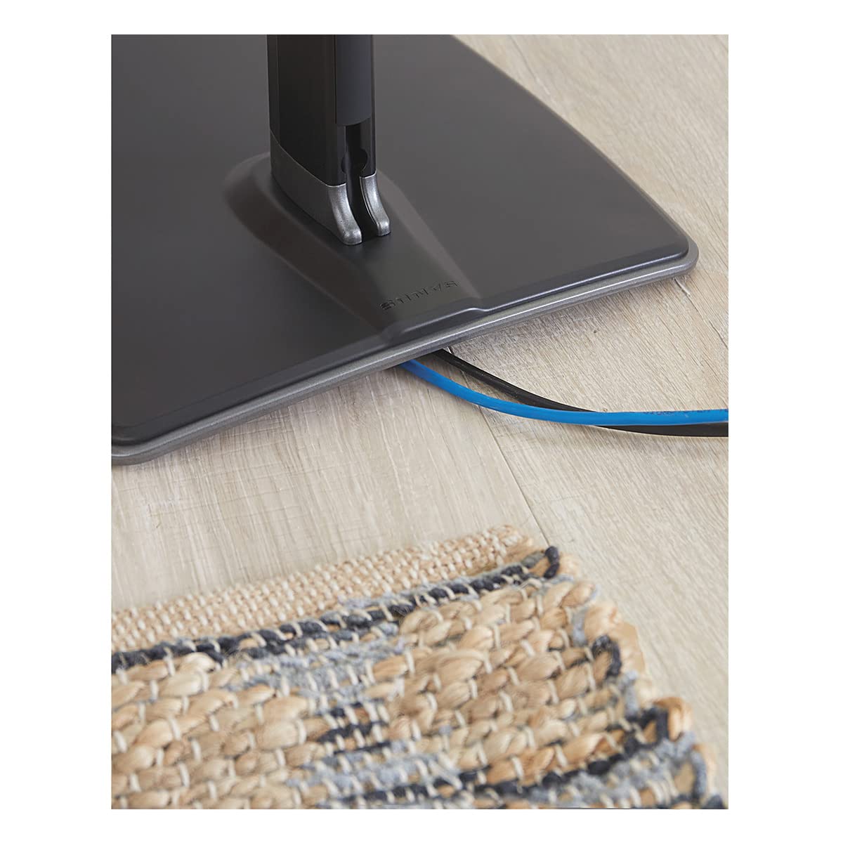 SANUS Wireless Speaker Stand for Sonos Five and Sonos Play:5 - Audio Enhancing Design for Vertical & Horizontal Audio with Built-in Cable Management & Premium Alloy Materials WSS52-W2 (Black) - Image 6